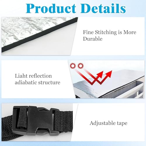 Image of ANPRO || Split Ac Cover Outdoor Unit Cover | Heat-Insulated, Weather-Resistant Protection | Extend AC Lifespan & Boost Energy Efficiency ac outdoor unit protector 16MM (1.5Ton)