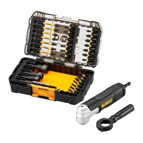 Dewalt McLaren Schraubendreher-Bit-Set, Werkzeugsatz mit Innensechskant, Kreuzschlitz- und Torx-Stecknüssen, mit Aufbewahrungskoffer, Modell DT70782-QZ, 33-teilig