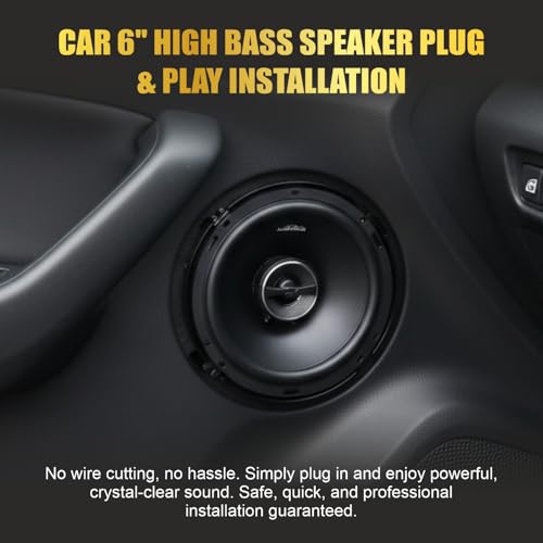 Image of Audio Wheels 6 Inch Sonic Blast Car Speaker 150W RMS /400W Max | 26mm High-Performance Voice Coil | Deep Bass Output | Durable Rubber Edge PP Cone | 4-Ohm Impedance | Premium Sound Upgrade Cars