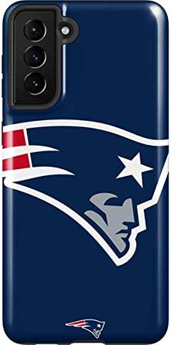 Skinit Pro Phone Case Compatible with Galaxy S21 Plus 5G - Officially Licensed NFL New England Patriots Tropical Print Design
