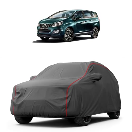 Image of Heavy-Duty Car Cover for Compatible with Mahindra Marazzo (2018 to 2025 All Models) Deluxe Car Protection Cover - Waterproof & UV-Resistant All-Season Exterior Protection