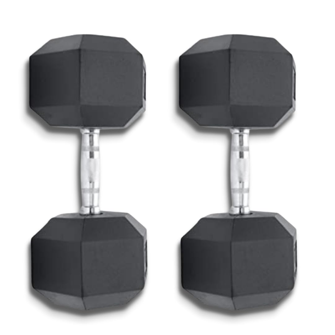 FIRE FITNESS 2.5KG Dumbbell set for Home Gym Dumbbells Exercise Workout for Men & Women solid hexa (rubber gym workout dumbbles for home)-image-7