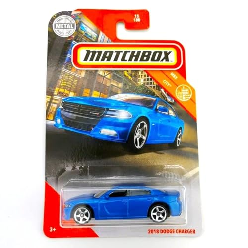 Matchbox - 2018 Dodge Charger - MBX City Blue miniatura 1