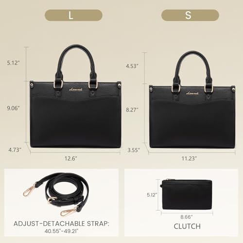 Image of LOVEVOOK Purses for Women Purses and Handbags Tote Bag for Women Trendy Top Handle Satchel Crossbody Bag with Matching Clutch