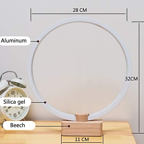 Lonrisway TD-YXF Led Wood Table Lamp, Bedroom Bedside Night Light thumb #4