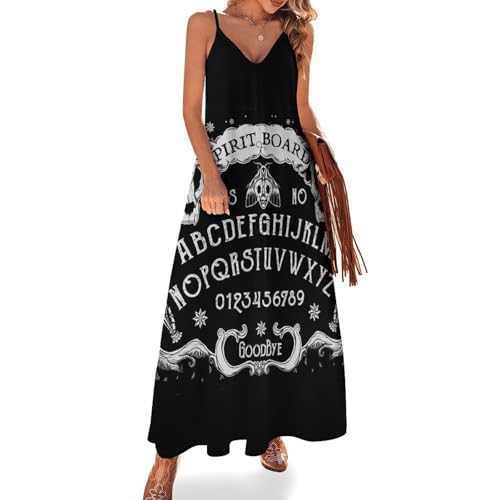 Robe d'été longue anti-chaleur col en V et motif poulet original