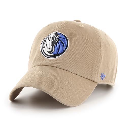 Chapeau de qualité '47 NBA Dallas Mavericks Clean Up kaki au design soigné