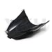 XKH- Double Bubble Windscreen Windshield fo Compatible with Kawasaki Ninja ZX9R 2000-2005 Black [B074V4F53Z]