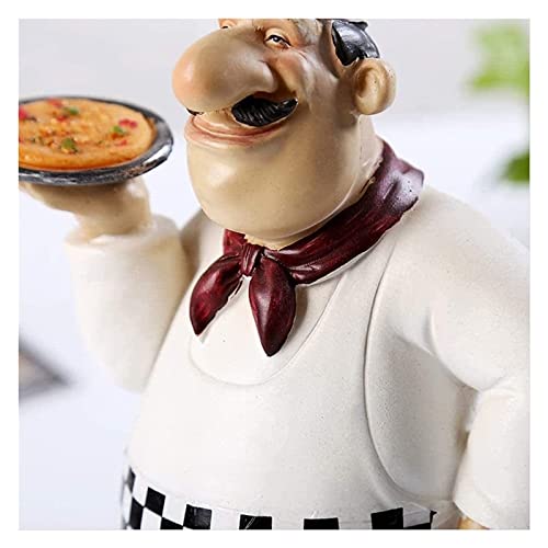 Figurines décorations de pizza et statues de chef pour comptoir de café - 3