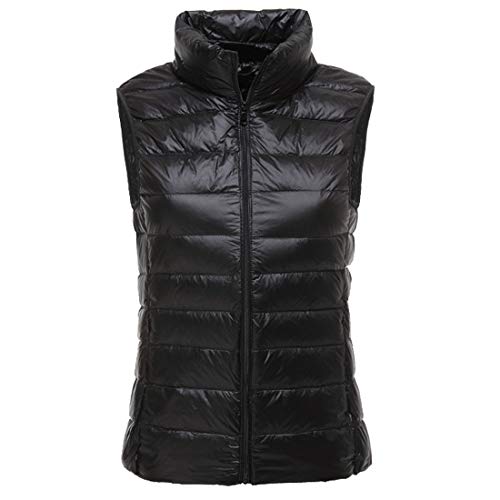 Lanbaosi YRY16003-BLACK-4XL Women'S Packable Lightweight Warm Vest Winter Down Waistcoat Black cover