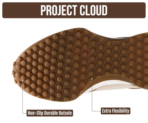 Image of Project Cloud Trendy Fashion Sneakers for Women 2026 - Memory Foam and Non-Slip Comfortable Casual Ladies Shoes for Womens Fashion Sneakers - Lightweight Lace-up Shoes (Lecco)