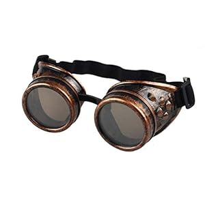 SANON Gafas de estilo vintage victoriano steampunk, unisex, estilo vintage, estilo steampunk, gótico, para soldadura, punk, protección