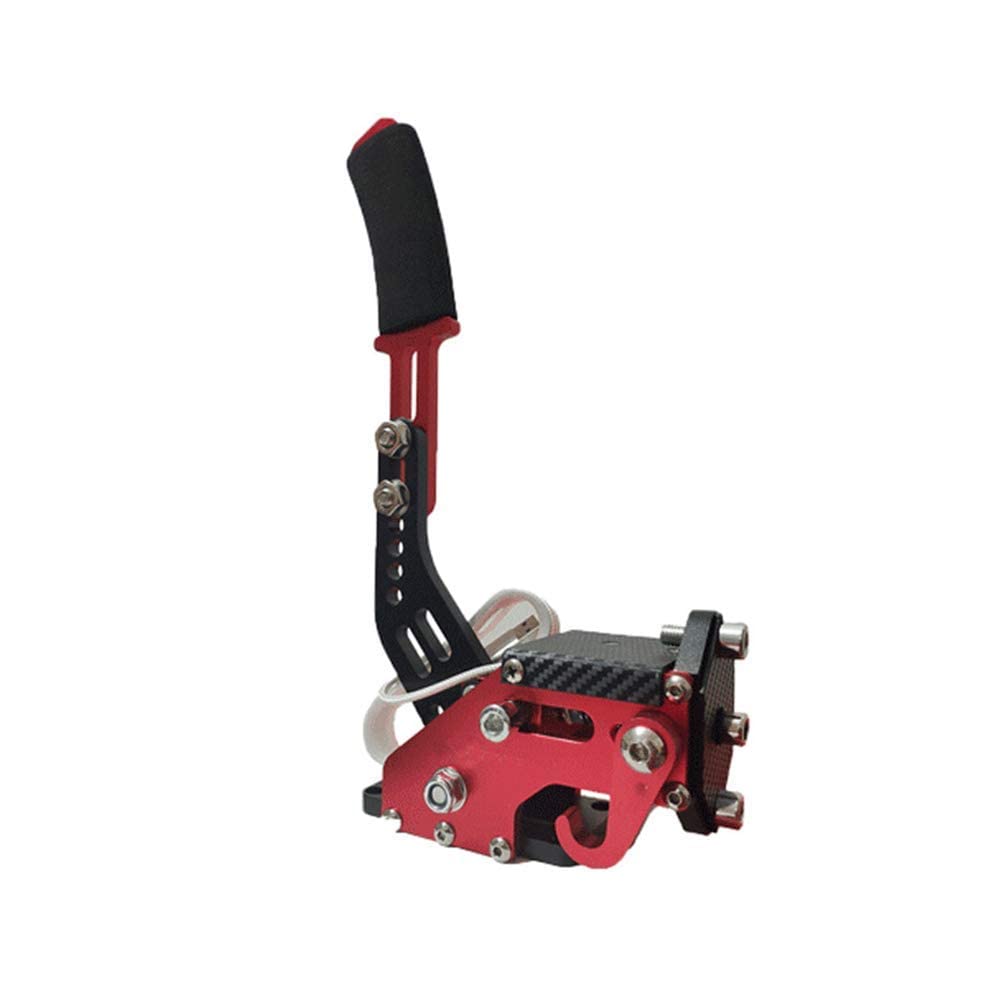 Ndier Frein à Main Drift USB 14 Bits pour Racing Games G25 / 27/29 T500, Dérive Universelle Réglable en Hauteur avec Système Windows(Rouge)