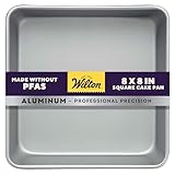 Wilton Performance Pans Aluminum Square Cake and Brownie Pan, 8-Inch