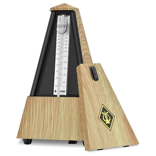 Donner Mechanical Metronome for Piano Guitar Drum Violin Saxophone Musician, Track Beat and Tempo, Loud Sound, Steel Movement, DPM-1