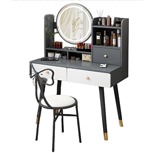 Moderno escritorio de maquillaje con espejo