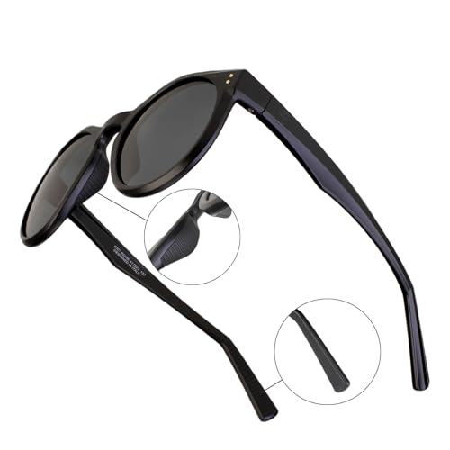 Image of Polarized HD Genuine Glass Sunglasses for Men and Women, Italian Design, Anti-Glare,UV400,Corning True Glass Lenses