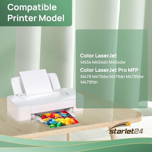 Starlet24 1x 415X Magenta kompatybilny zamiennik dla HP 415X Magenta Toner W2033X 415X M do HP Color Laserjet Pro MFP M479fdw M479fnw M454dn M454dw M479 M479dw M479fdn