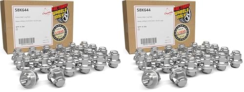 Image of Wheel Accessories Parts 24 Pcs M12x1.25 12x1.25 Thread OEM Factory Style Lug Nuts 1.45 inch Long Chrome 13 /16 inch 21mm Hex 40224-JK00A 611-294 Fits Nissan Frontier Titan (Non XD) X-Terra (Pack of 2)