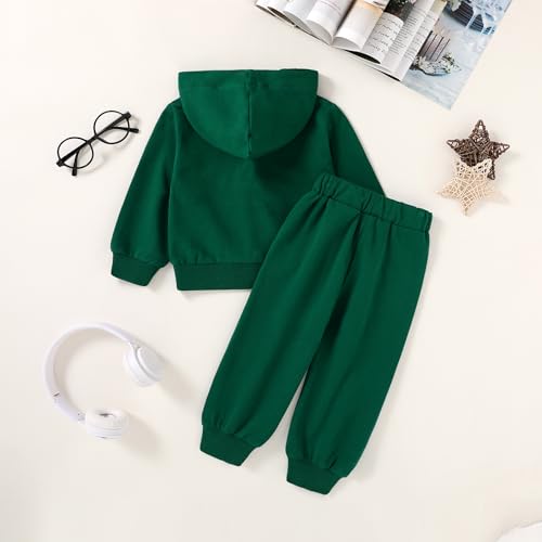 Image of YOUNGER STAR Toddler Baby Boy Girl Clothes Fall Winter Outfits Long Sleeve Hoodie Sweatshirt Sweat Pants Cotton Sweatsuits