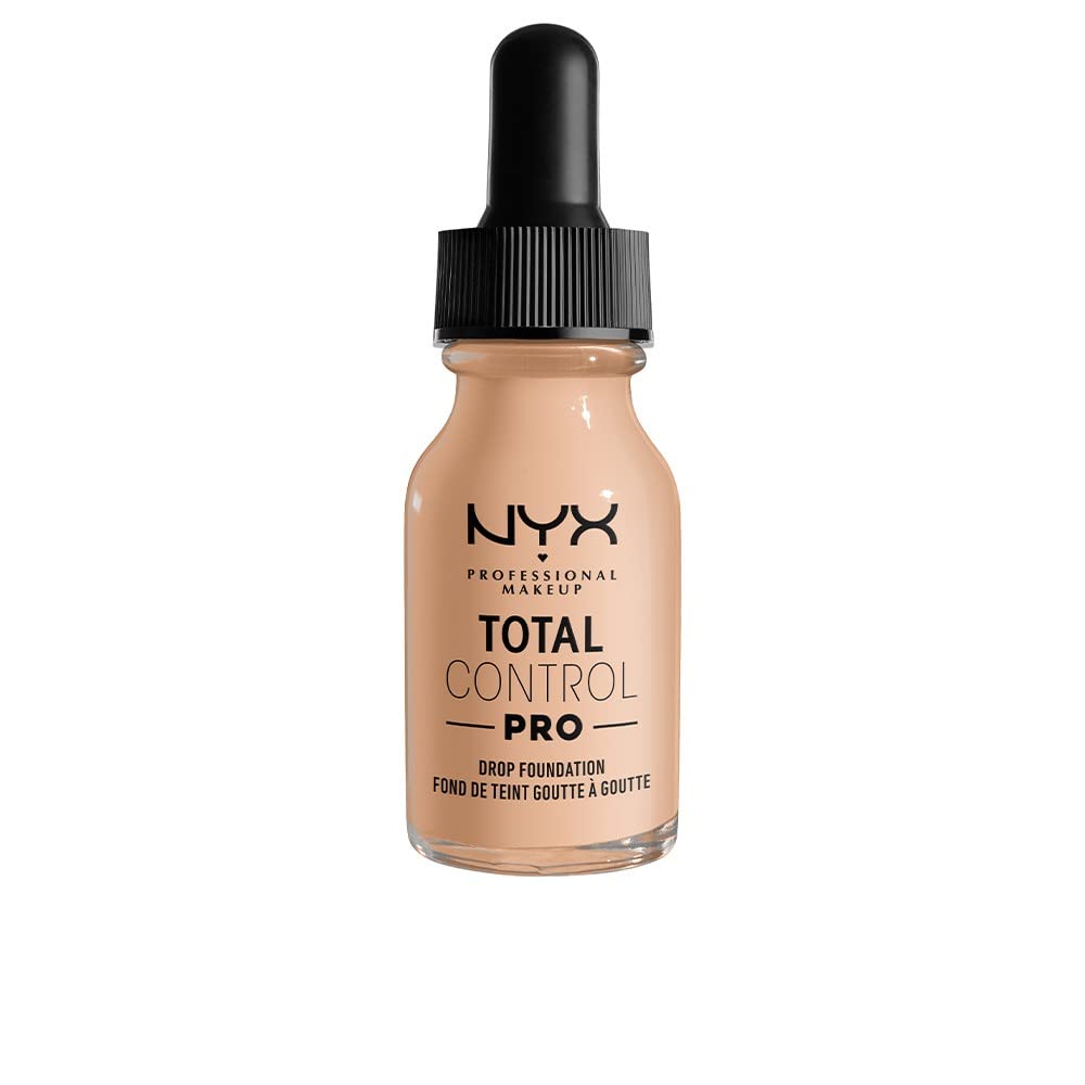 NYX PROFESSIONAL MAKEUP Total Control Pro Drop Foundation, Skin-True Buildable Coverage - Vanilla