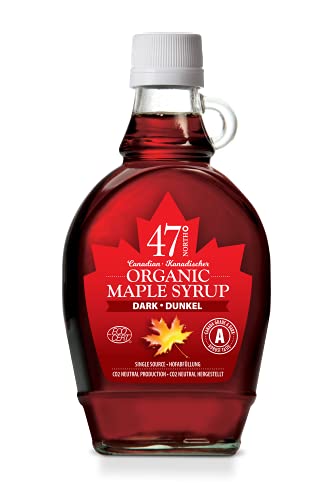 47° North Single Source Canadian Organic Maple Syrup. Grade A Dark 250g (1)