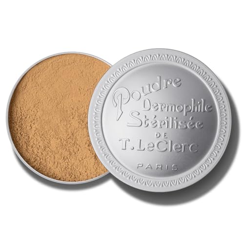 Image of T.LeClerc DERMOPHILE Loose Rice Powder - Jumbo Size - Long-Lasting Mattifying Setting Powder - Natural Finish for All Skin Types (CANNELLE, 25G)