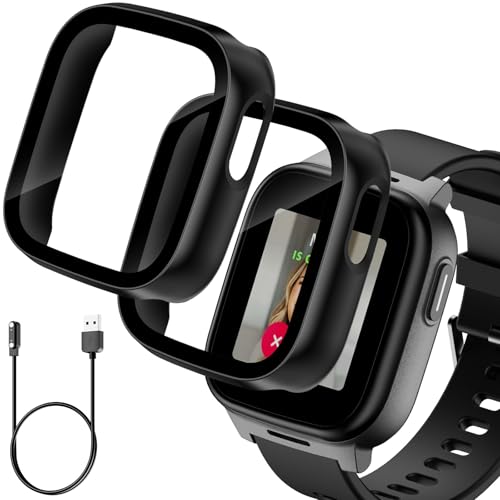 2 Pack Cosmo Jr Track 5 Screen Protector, Hard PC Bumper