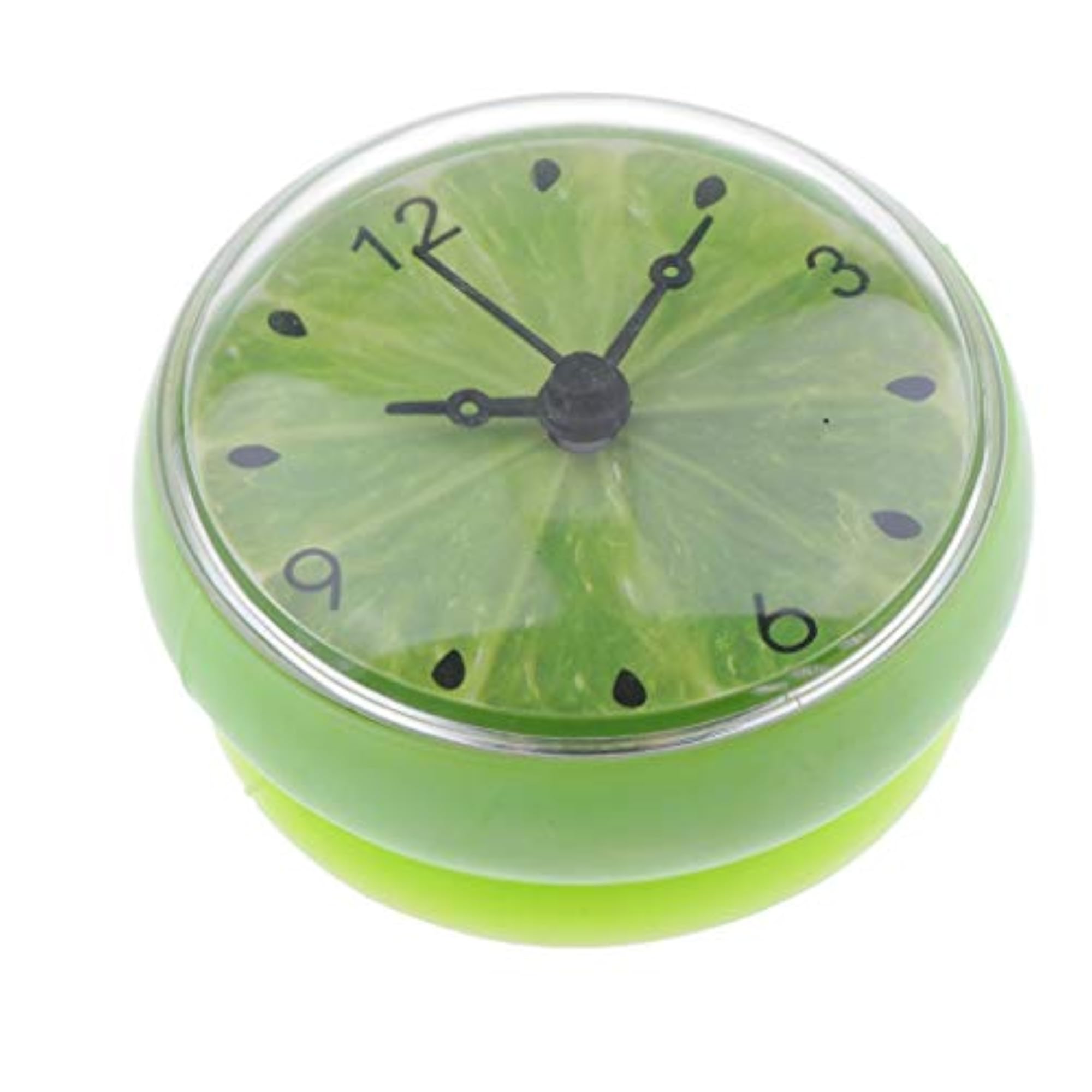 Silicone Waterproof Suction Cup Clock, Green