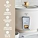 GreenLife Rice Cooker with Removable PFAS-Free Ceramic Nonstick Pot, 3-Cups Uncooked/6-Cups Cooked, Grains & Oatmeal Multicooker, Compact One-Switch Design, Auto Keep Warm, Easy Clean, Cream