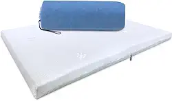 Colchonete Chiqueirinho Dobrável para bebê Infantil Com bolsa para transporte 70x100x6cm - BF Colchões