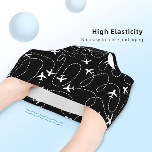 White And Black Airplane Routes Girls' Underwear Soft Cotton Little Girls Panties Comfort Briefs4