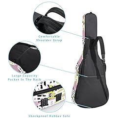 Housse pour guitare acoustique – Motif peau d’animal jaune abstrait – Rembourrage de 1 cm d’épaisseur – Étanche – 101,6… - Les Beatles, Paul McCartney, John Lennon, RIngo Starr, George Harrison Housse pour guitare acoustique - Motif peau d'animal jaune abstrait - Rembourrage de 1 cm d'épaisseur - Étanche - 101,6… – Image 3