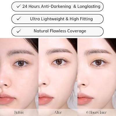 BBIA EAU Stay Concealer - All Day Fitting Natural Coverage Liquid Concealer, Spatula Applicator Tip, Comfortable Lightweight & Longlating, High Fitting, Vegan, Korean Makeup (00 MILK, Pack of 1)