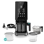 Cecotec Machine à Glaces - Sorbetière - 1,35 L - Gelatec 1800. 700 W, 10 Programmes, Boutons Tactiles et Commande Rotative, Glaces et Boissons en 3 Étapes, 3 Bacs BPA Free, Onctuosité Parfaite