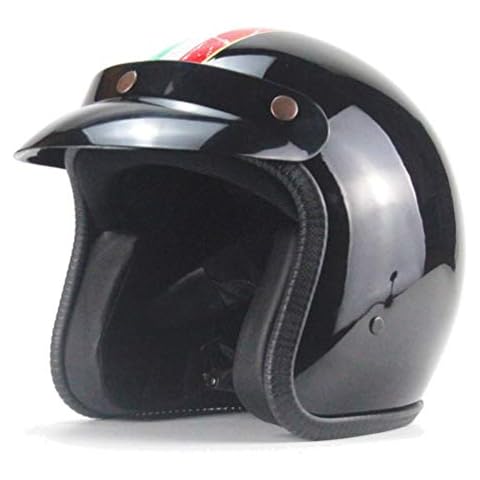 Open Face Low Profile Helmet Casco Retro Harley Half Helmet Motorradhelm Damen DOT Approved Cover