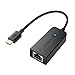 Cable Matters USB C to Ethernet Adapter (USB C to Gigabit Ethernet Adapter) in Black - USB-C and Thunderbolt 3 Port Compatible for MacBook Pro, Dell XPS 13 15, HP Spectre x360, Surface Book 2 and More