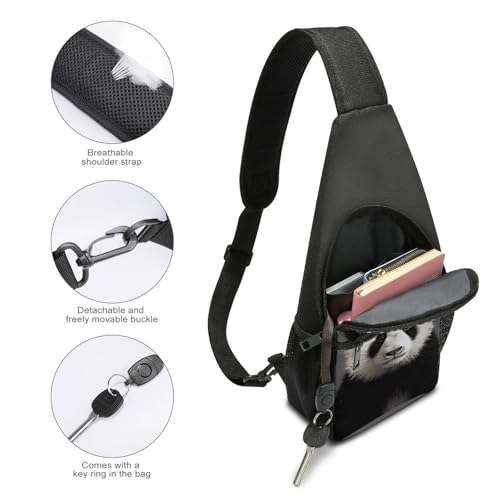 Bolso bandolera ligero Panda Bear para senderismo miniatura 4