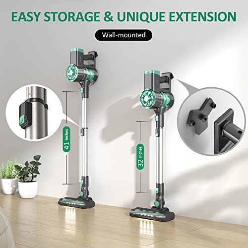 Prettycare Cordless Vacuum Cleaner, Powerful Suction Stick Vacuum With 35Min Long Runtime Detachable Battery, 6 In 1 Lightweight Quiet Vacuum Cleaner Perfect For Hardwood Floor & Carpet Pet Hair, W100 #TOP6