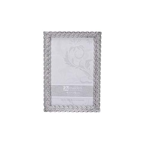 Malden Belmore Silver Braided Picture Frame Cover