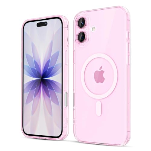 LoeoeL for iPhone 17 Case Clear Mag Safe, Magnetic Transparent TPU Silicone Compatible with Magsafe Phone Case for Women Girls, Slim Thin Glossy Non-Yellowing Bright Hard Plastic, Black