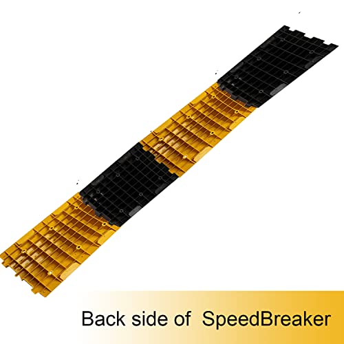 Image of Plastic Speed Breaker With Over Load Capacity | 6 Mtr, 50MM, Black and Yellow Speed Hump (12X Yellow - 12X Black)