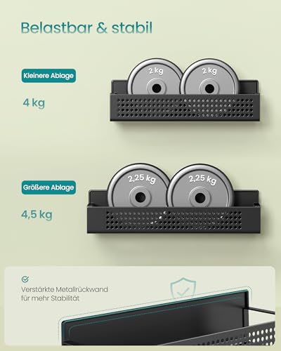 kleine für Kräuter - Detailansicht von SONGMICS Gewürzregal magnetisch 4er Set Test – Dealfoxx.de