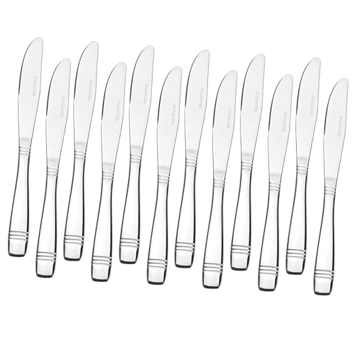 Minekkyes Table Knife Set, Dinner Knives Set of 12, Stainless Steel Cutlery Knives