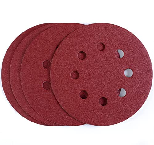 SATC Sanding Discs 240 Grit 72Pcs Orbital Sander Discs 125mm Hook and Loop Round Orbital Sander Pads for Sanding