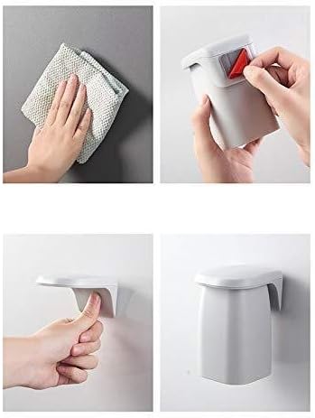 4PCS Magnetic Suction Cup Wall Mounted Toothbrush Rack Brushing Cup Washing Cup Toothbrush Holder