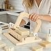 Adjustable Wire Soap Cutter, Wooden Soap Cutters for Soap Making with Replaced Stainless Steel Wires for Handmade