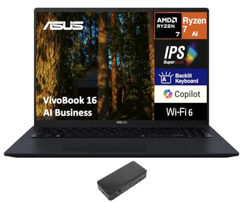 ASUS VivoBook 16 AI Business Laptop 16.0" IPS WUXGA Display miniatura 1
