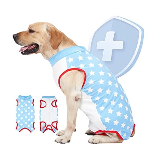 Dog Surgery Recovery Suit, Dog Recovery Suit Female Male Surgical Recovery Shirt Bodysuit Calm Vest for Neutering, Physiological, Weaning, Anti Licking
