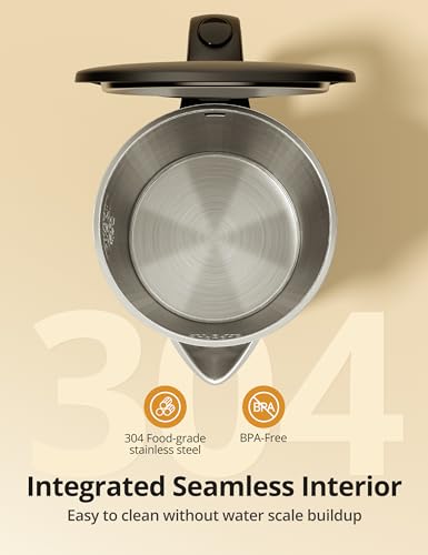 Image of Electric Kettle with Temperature Control, 1.7L 1500W Stainless Steel Tea Kettle, 13 Preset Temperatures, LED Display, Keep Warm 2 Hours, Strix Thermostat, BPA Free Hot Water Boiler for Tea & Coffee